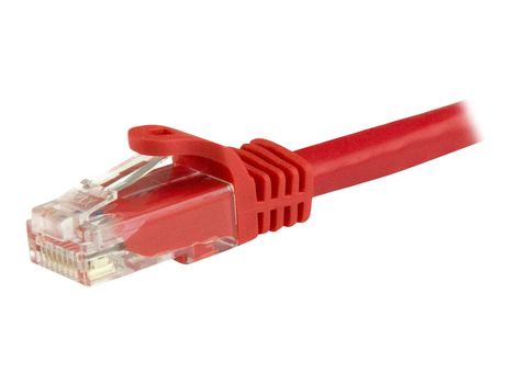 StarTech 1m CAT6 Ethernet Cable, 10 Gigabit Snagless RJ45 650MHz 100W PoE Patch Cord, CAT 6 10GbE UTP Network Cable w/Strain Relief, Red, Fluke Tested/ Wiring is UL Certified/ TIA - Category 6 - 24AWG (N6PATC1MR (N6PATC1MRD)