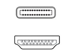 Fujitsu video adapter - HDMI / USB - 18.6 cm