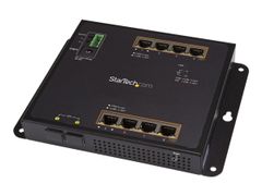 StarTech Industrial 8 Port Gigabit PoE+ Switch with 2 SFP MSA Slots, 30W, Layer/L2 Switch Hardened GbE Managed, Rugged High Power Gigabit Ethernet Network Switch IP-30/-40 C to 75 C - Managed Network Switch (I