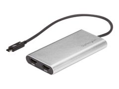 StarTech Thunderbolt 3 to Dual HDMI 2.0 Adapter - 4K 60Hz Dual Monitor TB3 HDMI Video Adapter - Thunderbolt 3 Certified -Mac & Windows (TB32HD24K60) - adapterkabel - HDMI / USB - 28.4 m