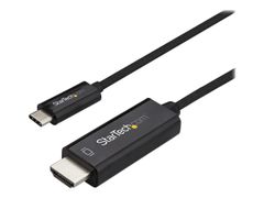 StarTech 3ft (1m) USB C to HDMI Cable, 4K 60Hz USB Type C to HDMI 2.0 Video Adapter Cable, Thunderbolt 3 Compatible, Laptop to HDMI Monitor/Display, DP 1.2 Alt Mode HBR2 Cable, Black - 4K USB-C Video Cable (CD