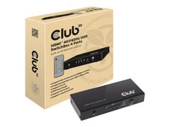 Club 3D SenseVision CSV-1370 - video/audio switch - 4 porter
