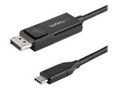 StarTech 3ft (1m) USB C to DisplayPort 1.2 Cable 4K 60Hz, Bidirectional DP to USB-C or USB-C to DP Reversible Video Adapter Cable, HBR2/HDR, USB Type C/Thunderbolt 3 Monitor Cable - 4K USB-C to DP Cable - Disp