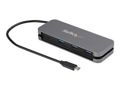 StarTech 4 Port USB C Hub - 3x USB-A/1xUSB-C - 5Gbps USB 3.0 Type-C Hub (3.2 Gen 1) - Bus Powered - 11.2" Cable w/ Cable Management (HB30CM3A1CB) - hub - 4 porter