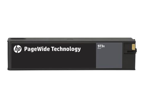 HP 973X - Høy ytelse - svart - original - PageWide - blekkpatron - for PageWide Managed MFP P57750, P55250; PageWide Pro 452, 477 (L0S07AE)