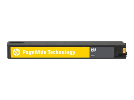 HP 973X - Høy ytelse - gul - original - PageWide - blekkpatron - for PageWide Managed MFP P57750, P55250; PageWide Pro 452, 477 (F6T83AE)