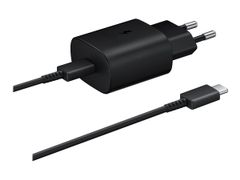 Samsung 25 watt reiseadapter - USB-C med kabel, USB PD 3.0 PPS