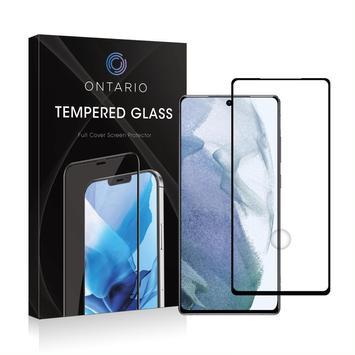 Ontario skjermbeskytter Samsung Galaxy S21 Svart, herdet glass (ONTGL-SGS21)