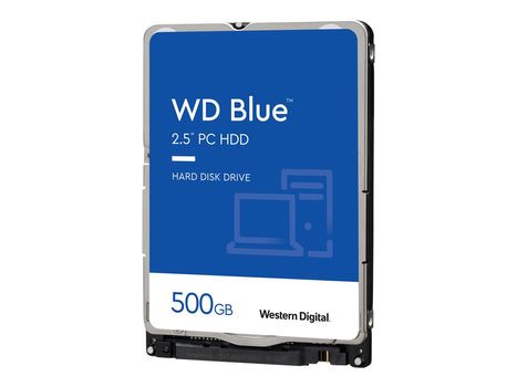 WD Blue WD5000LPCX - Harddisk - 500 GB - intern - 2.5" - SATA 6Gb/s - 5400 rpm - buffer: 16 MB (WD5000LPCX)