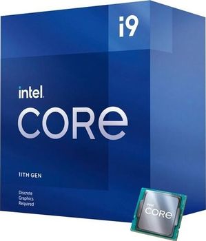Intel Core i9-11900F,  2.5GHz - 5.2GHz 8 kjerner/ 16 tråder, 16MB cache, uten integrert grafikkprosessor (BX8070811900F)