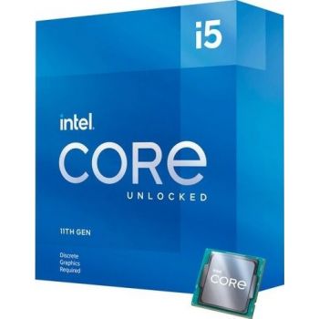 Intel Core i5-11600KF,  3.9GHz - 4.9GHz 6 kjerner/ 12 tråder, 12MB cache, uten integrert grafikkprosessor (BX8070811600KF)