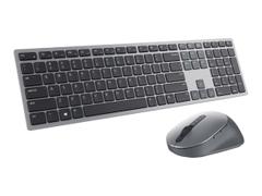 DELL Premier Wireless Keyboard and Mouse KM7321W - tastatur- og mussett - QWERTY - US International - titangrå
