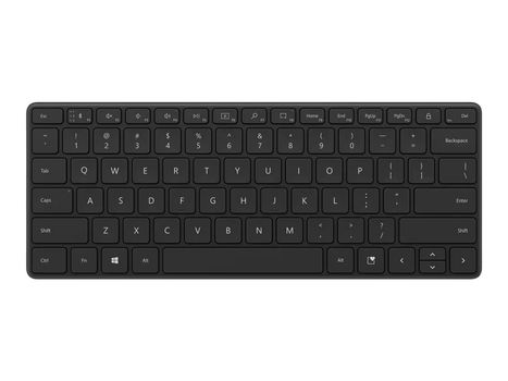 Microsoft Designer Compact - tastatur - Nordisk (engelsk/ dansk/ finsk/ norsk/ svensk) - matt svart (21Y-00009)