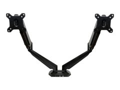 StarTech Desk Mount Dual Monitor Arm - One-Touch Height Adjustment (ARMSLIMDUO) - monteringssett - justerbar arm - for LCD-skjerm - svart