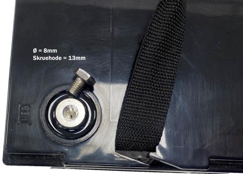 Ontario PRO MAX 12.8V 100Ah LiFePO4 litiumbatteri (med blåtann) for båt, hytte, campingvogn og bobil (forbruk) (ONT12V-SYL-100AH)