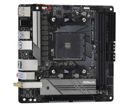 ASRock A520M-ITX/ ac - mITX AM4 Ryzen Max 64GB, 1x M.2, 1x PCIe 3.0 x16, 4x SATA3, 1x USB-C, 6x USB3.0 (90-MXBDG0-A0UAYZ)