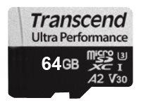Transcend 340S - flashminnekort - 64 GB - microSDXC