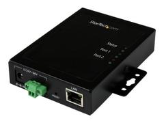 StarTech 2 Port Serial-to-IP Ethernet Device Server - RS232 - Metal and Mountable - Serial Device Server - RS232 Serial-Over-IP (NETRS2322P) - enhetsserver