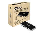 Club 3D USB Type C 4-in-1 Hub - dokkingstasjon - USB-C - HDMI (CSV-1591)