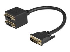 StarTech 1ft DVI Splitter Cable - M / F - DVI-D to 2x DVI-D Dual Video Splitter for Your Split Screen Computer Monitor (DVISPL1DD) - videosplitter - DVI - 30.5 cm