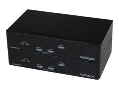 StarTech USB DVI KVM Console Extender w/ Serial & Audio Over MM Fiber - 2km - Fiber DVI KVM Extender (SV565FXDUSA) - KVM / lyd / seriellutvider