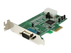 StarTech 1 Port Low Profile Native RS232 PCI Express Serial Card with 16550 UART (PEX1S553LP) - seriell adapter - PCIe - RS-232