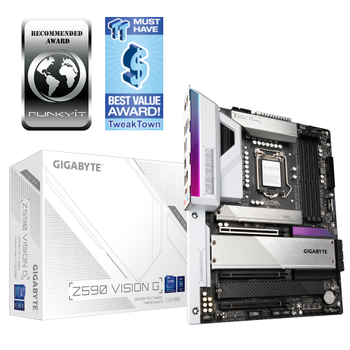 Gigabyte Z590 VISION G - ATX LGA1200, 2.5Gb LAN, 4x DDR4, 4x M.2, 1x PCIe 4.0 x16, 6x SATA3 (Z590 VISION G)