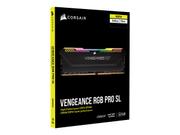 Corsair Vengeance RGB PRO SL - DDR4 - sett - 16 GB: 2 x 8 GB - DIMM 288-pin - 3600 MHz / PC4-28800 - ikke-bufret (CMH16GX4M2D3600C18)