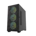 darkFlash DLX 21 Mesh Black ATX med USB-C - uten vifter (DF-DLX21CB)