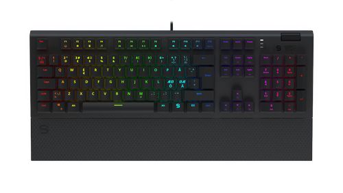 SPC Gear GK650K Omnis Kailh Brown mekanisk tastatur med nordisk layout, RGB bakbelysning (SPG134-)