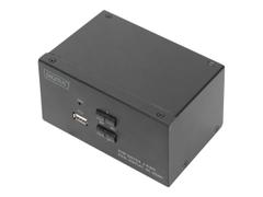 Digitus DS-12860 - KVM / lyd / USB-svitsj - 2 porter