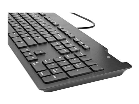 HP Business Slim - tastatur - Pan Nordic - svart Inn-enhet (Z9H48AA#UUW)