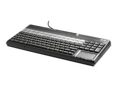 HP POS Keyboard with Magnetic Stripe Reader - tastatur - QWERTY - karbonitt