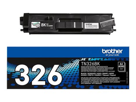 Brother TN326BK - svart - original - tonerpatron (TN326BK)