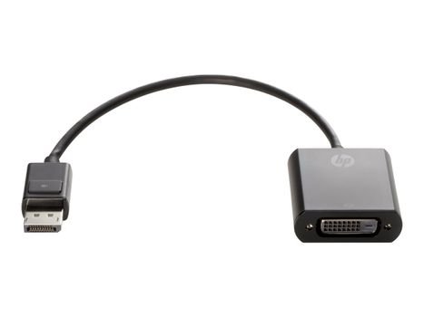 HP DisplayPort to DVI-D Adapter - DisplayPort-adapter - 19 cm (FH973AA)