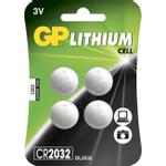GP CR2032 Lithium Cell 4-pack (103182)