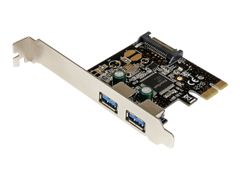 StarTech 2 Port PCI Express USB 3.0 Controller Card w/ SATA Power - USB adapter - PCIe - USB 3.0 x 2 - PEXUSB3S23 - USB-adapter - PCIe - USB 3.0 x 2