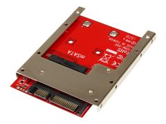 StarTech mSATA SSD to 2.5in SATA Adapter Converter - mSATA to SATA Adapter for 2.5in bay with Open Frame Bracket and 7mm Drive Height (SAT32MSAT257) - Diskkontroller - SATA 6Gb/s - SATA 6Gb/s