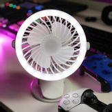 Ontario oppladbar vifte med LED-lys (ONT-GM80107)