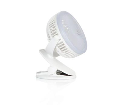 Ontario oppladbar vifte med LED-lys (ONT-GM80107)