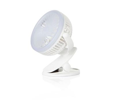 Ontario oppladbar vifte med LED-lys (ONT-GM80107)