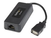 StarTech 1-Port USB 1.1 Extender - Up to 131 ft (40 m) over Cat5/Cat6 Extension - Up to 12 Mbps USB 1.1 Ethernet Extender (USB110EXT2) - USB-utvider - USB (USB110EXT2)