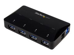 StarTech 4-Port USB 3.0 Hub plus Dedicated Charging Port - 1 x 2.4A Port - Desktop USB Hub and Fast-Charging Station (ST53004U1C) - USB-periferdelesvitsj - 4 porter