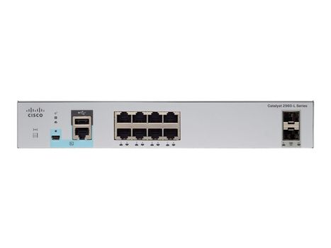 Cisco Catalyst 2960L-8TS-LL - switch - 8 porter - Styrt - rackmonterbar (WS-C2960L-8TS-LL)