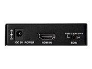 StarTech HDMI Audio Extractor - 4K 60Hz - HDMI Audio De-embedder - HDR - Toslink Optical Audio - Dual RCA Audio - HDMI Audio (HD202A) - HDMI-lydsignalutskiller (HD202A)