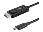 StarTech 3ft/1m USB C to DisplayPort 1.4 Cable 8K 60Hz/4K, Bidirectional DP to USB-C or USB-C to DP Reversible Video Adapter Cable, HBR3/ HDR/ DSC,  USB Type C/ Thunderbolt 3 Monitor Cable - 8K USB-C to DP Cable ( (CDP2DP141MBD)
