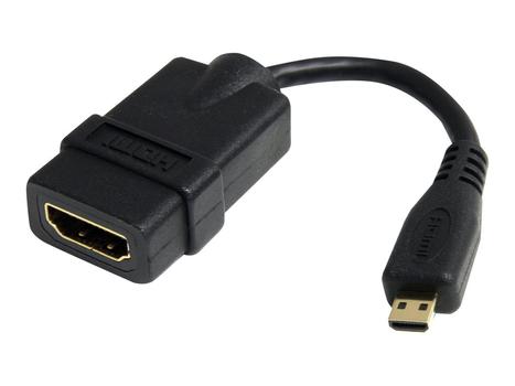 StarTech 5in High Speed HDMI Adapter Cable - HDMI to HDMI Micro - F/M - 5 inch Micro HDMI Adapter - HDMI Female to Micro HDMI Male (HDADFM5IN) - HDMI-adapter - 1.2 cm (HDADFM5IN)