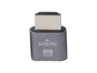MicroConnect 4K HDMI Dummy, Grey universell virtuell display adapter