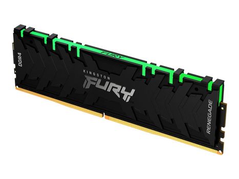 Kingston FURY Renegade RGB - DDR4 - modul - 32 GB - DIMM 288-pin - 3600 MHz / PC4-28800 - ikke-bufret,  demo (KF436C18RBA/32-Demo)