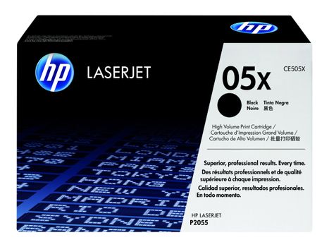 HP 05X - Høy ytelse - svart - original - LaserJet - tonerpatron (CE505X) (CE505X)